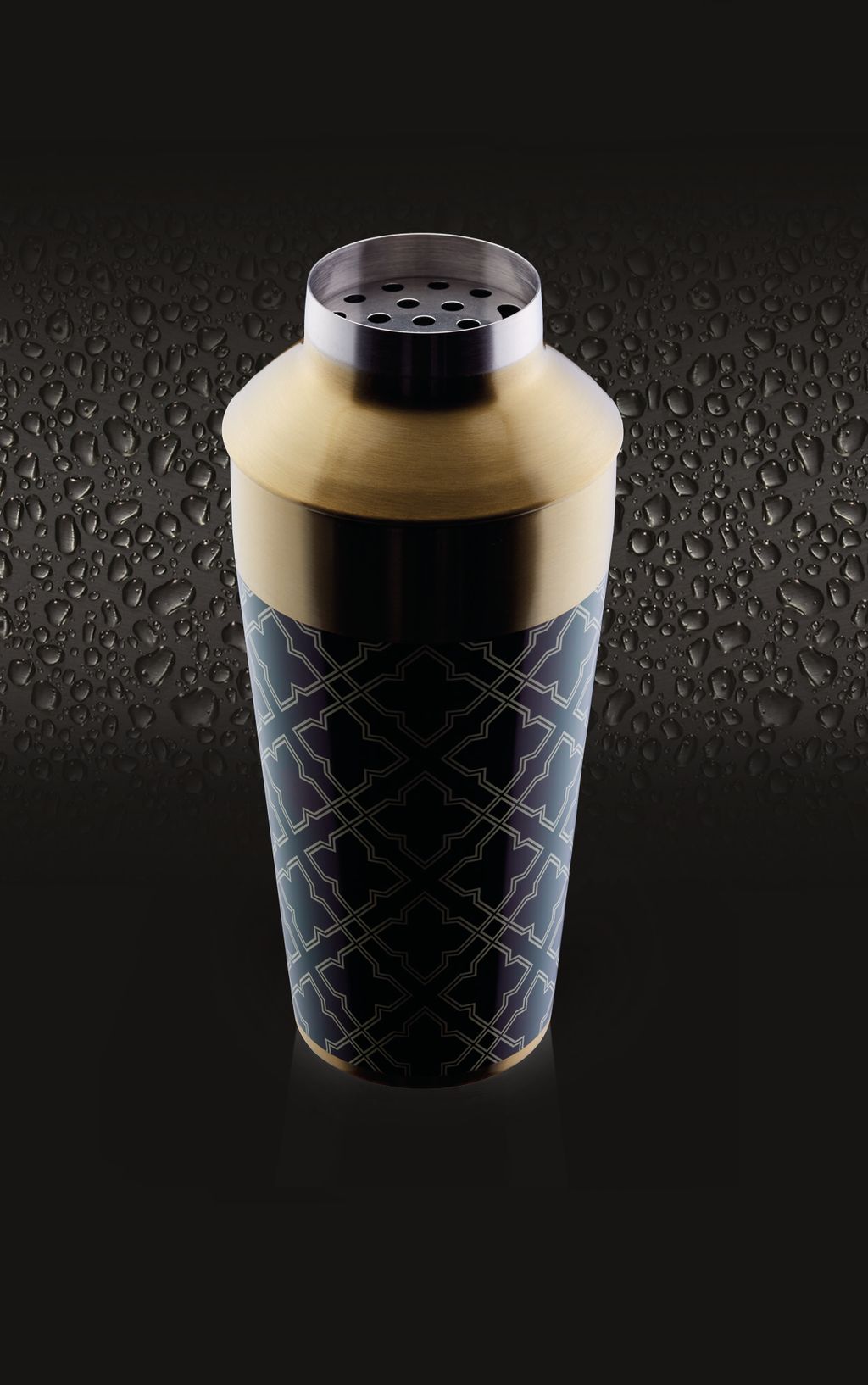 BarCraft Art Deco Cocktail Shaker 650ml