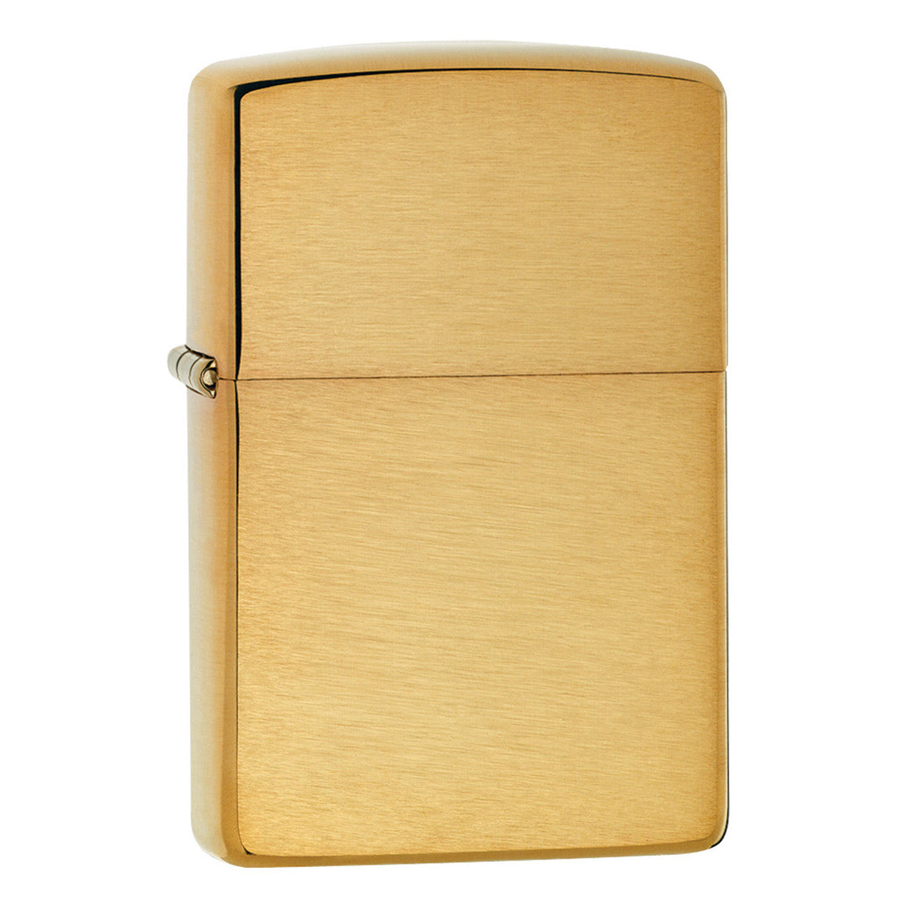 Zippo Lighter Brushed Finish Brass 204B Gold