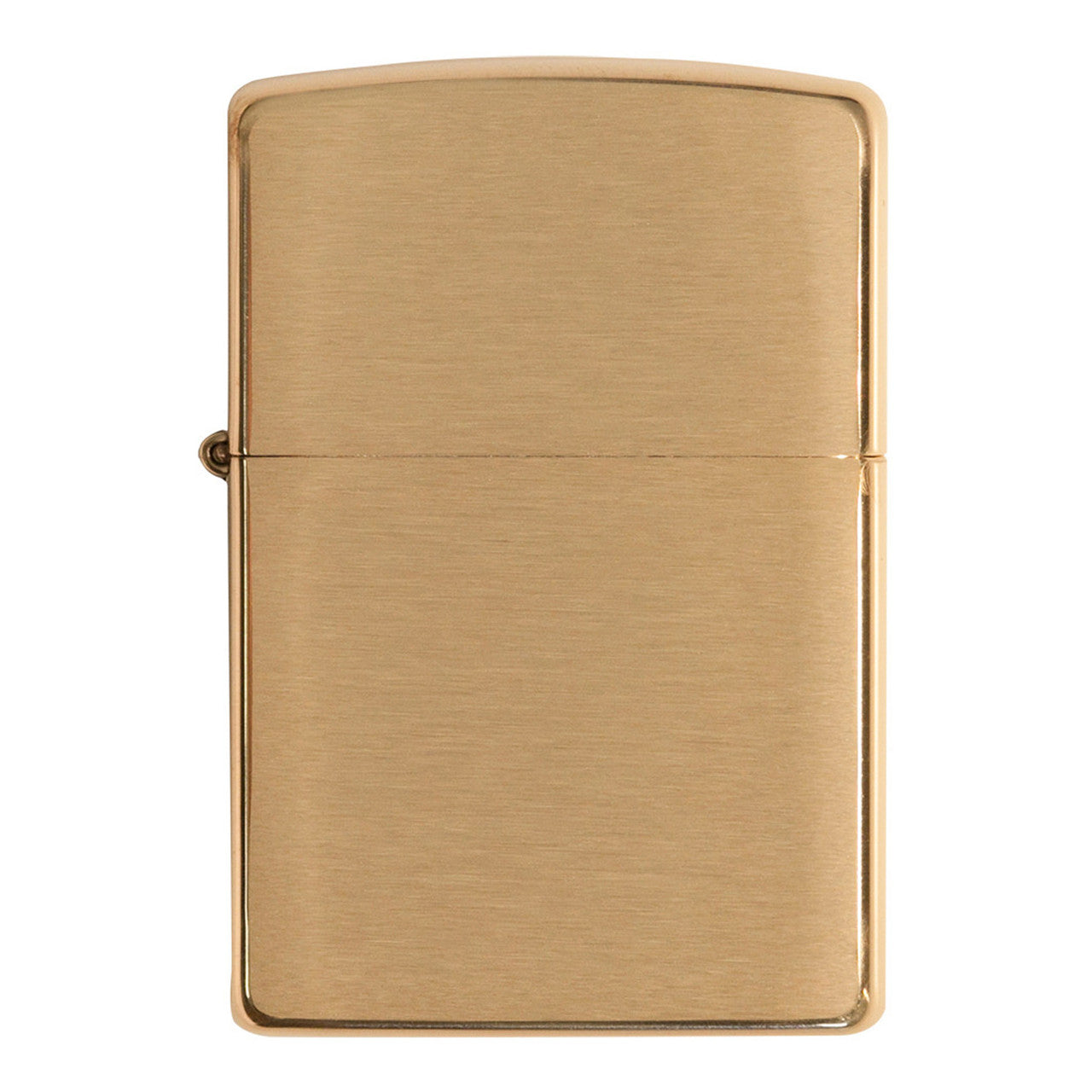 Zippo Lighter Brushed Finish Brass 204B Gold