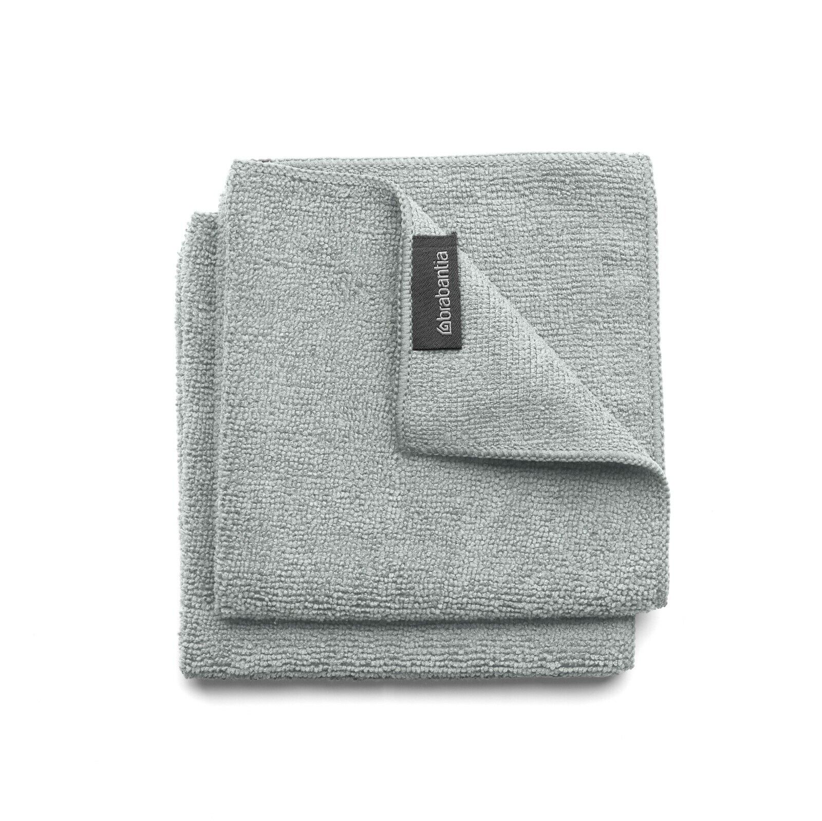 Brabantia Microfibre Dish Cloths 30 x 30cm Set of 2 Mid Grey