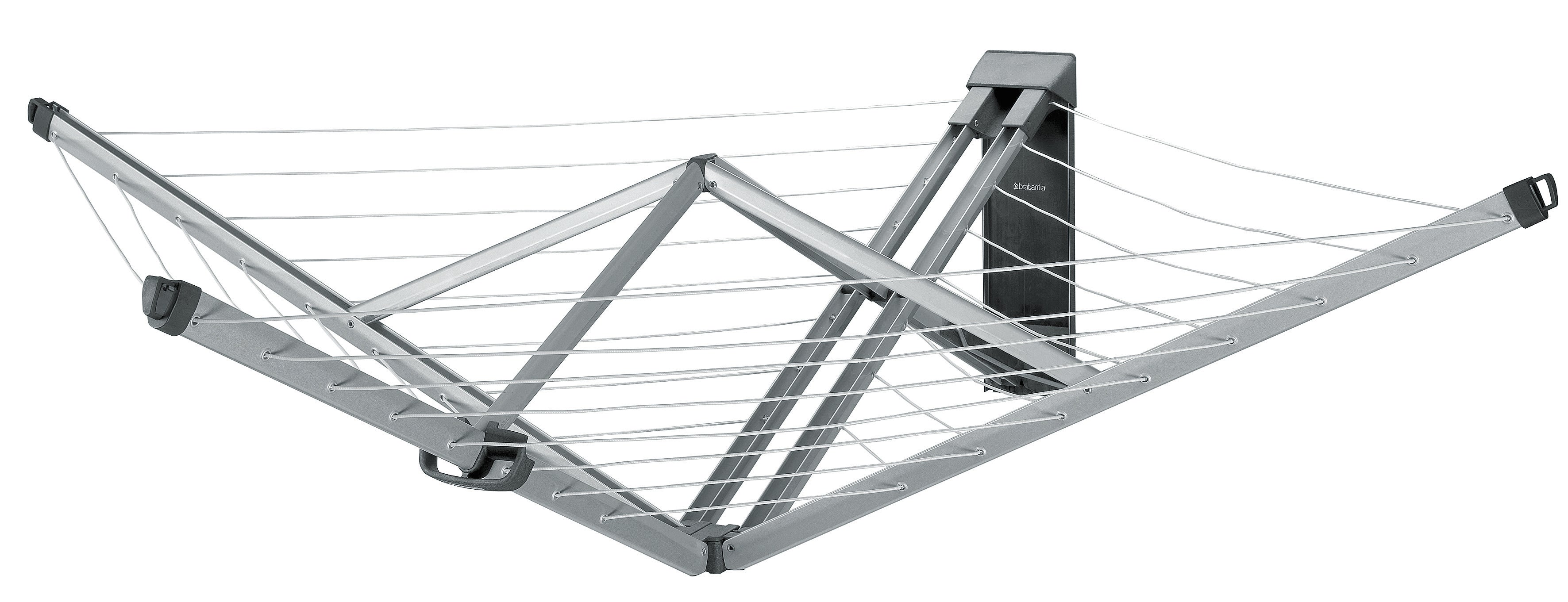 Brabantia Wall Fix Fold Away Clothes Line 4 Arm 24 Meters