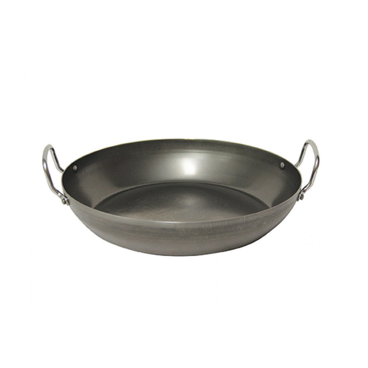 Pyrolux Industry Blue Steel Paella Pan 45cm