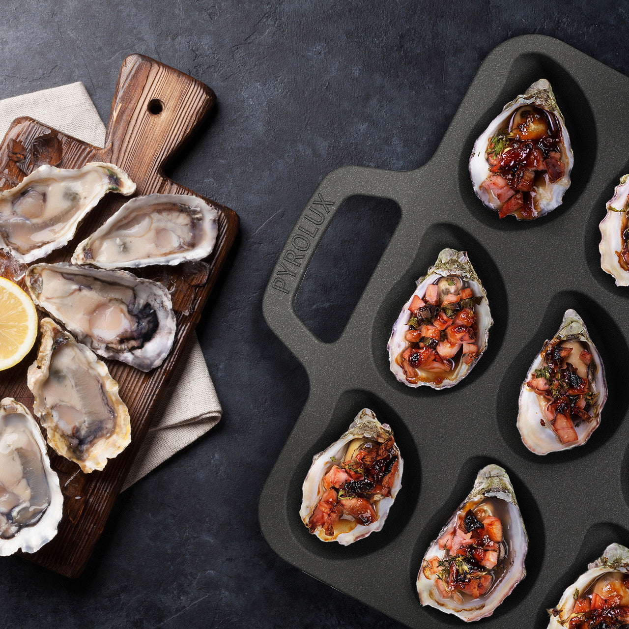 Pyrolux 12 Piece Oyster Tray