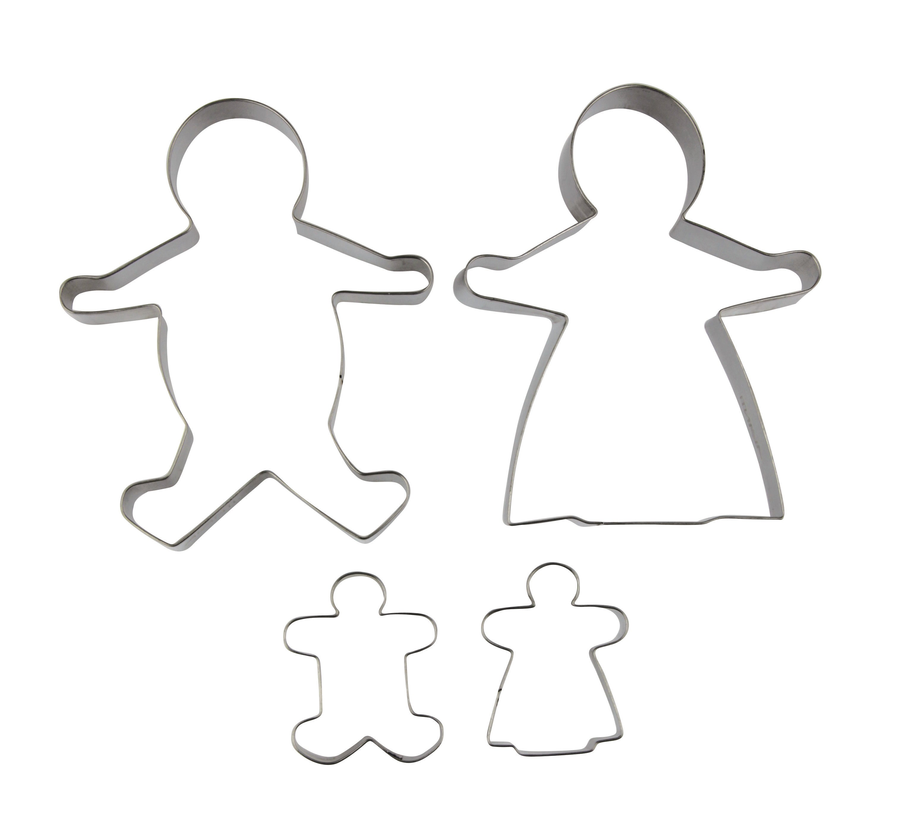 Avanti Gingerbread Family Cookie Cutters Set of 4