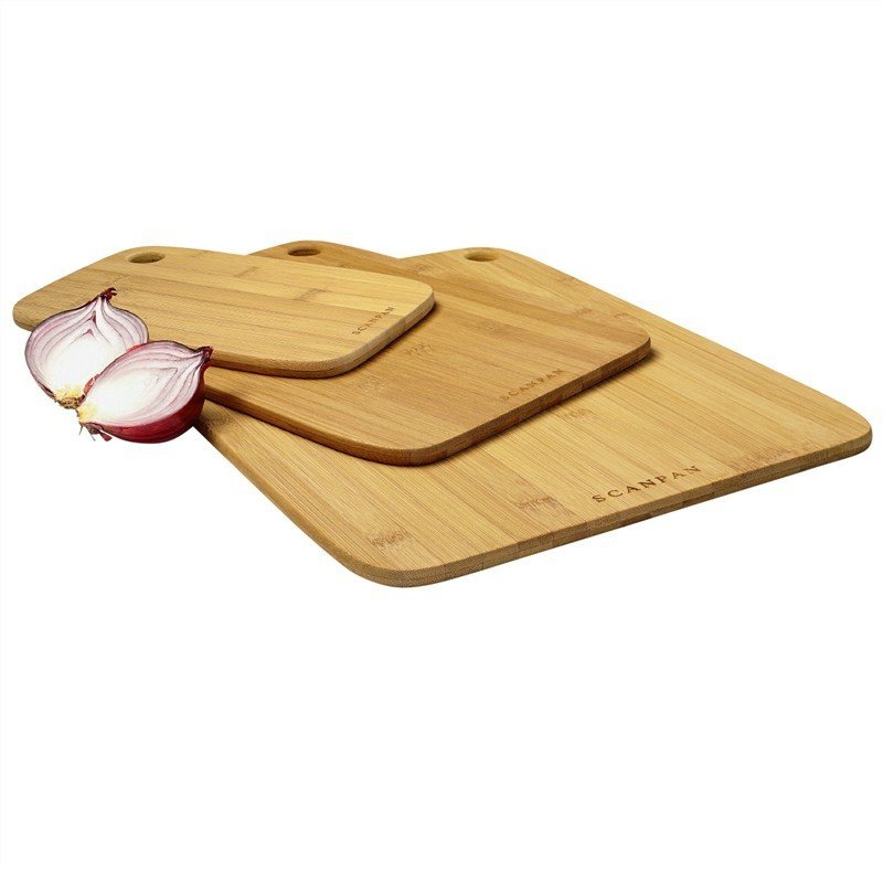 Scanpan Bamboo 3 Piece Cutting Board Set