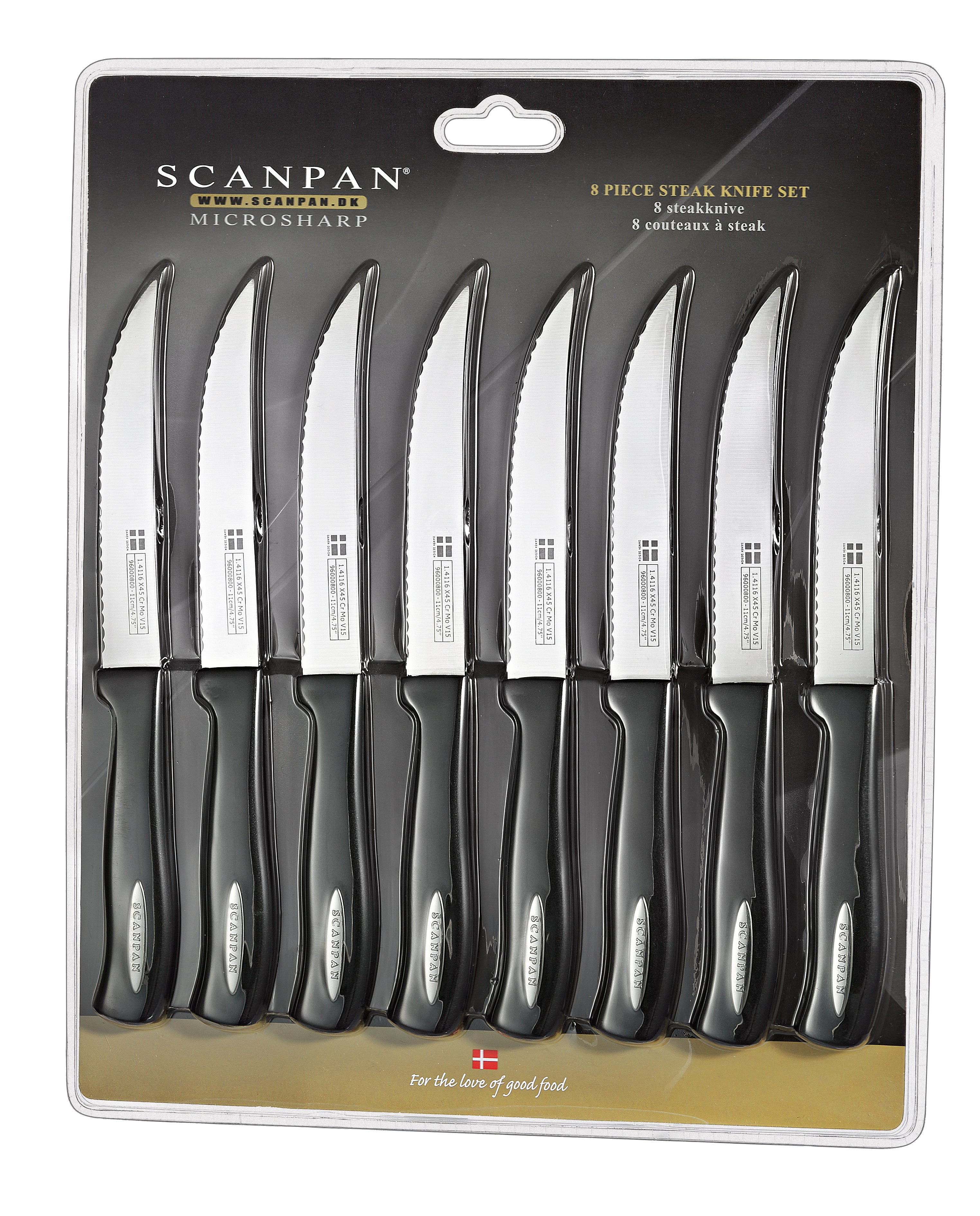 Scanpan Microsharp 8 Piece Steak Knife Set