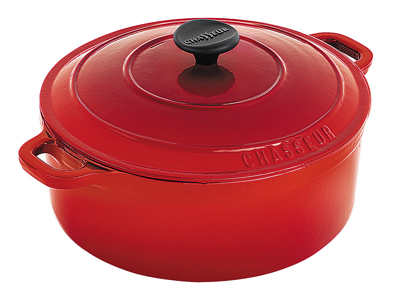 Chasseur Round French Oven 26cm / 5.2 Litre - Inferno Red
