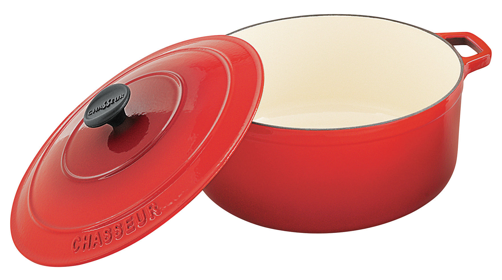Chasseur Round French Oven 26cm / 5.2 Litre - Inferno Red