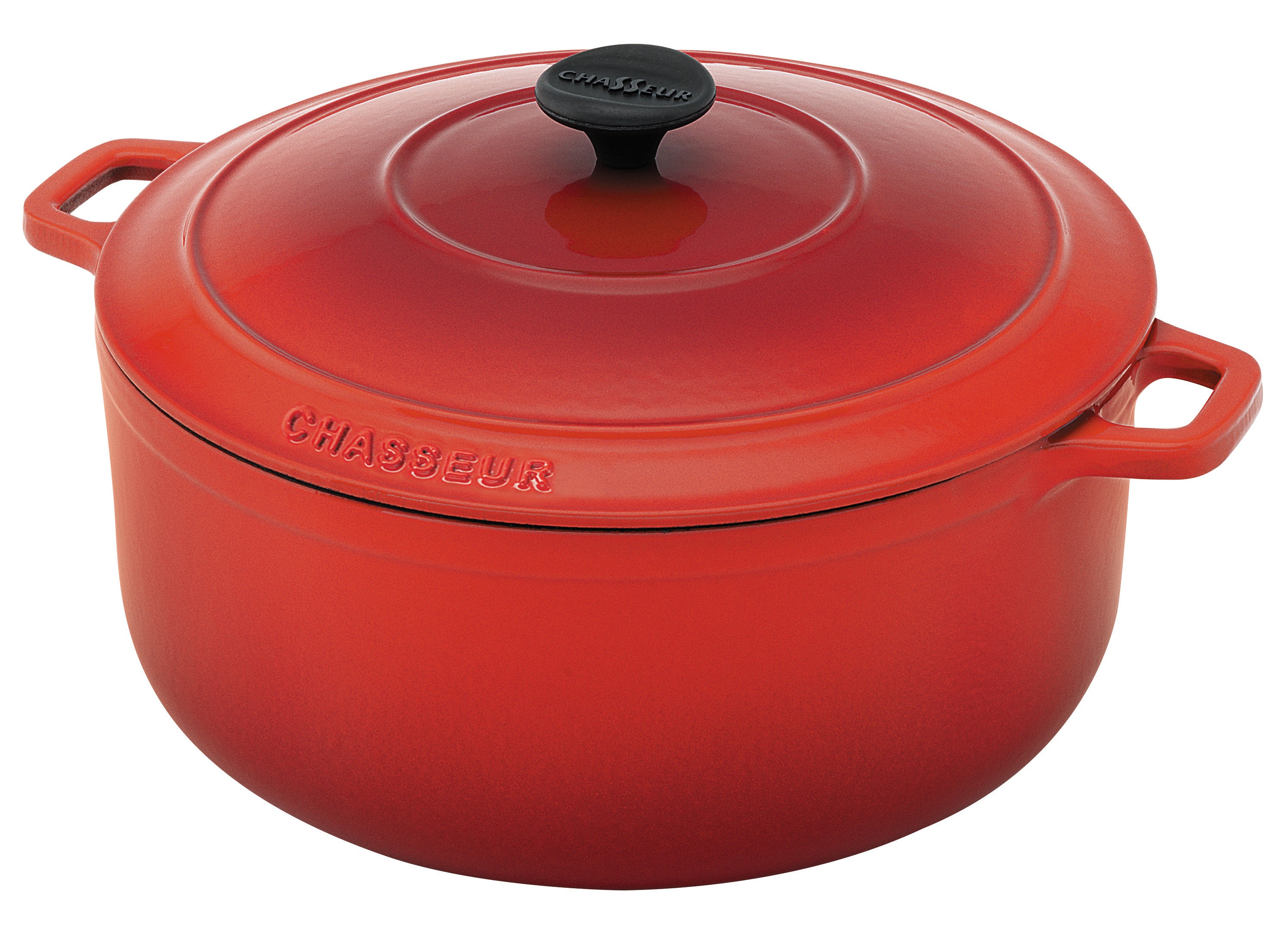 Chasseur Round French Oven 28cm / 6.3 Litre - Inferno Red