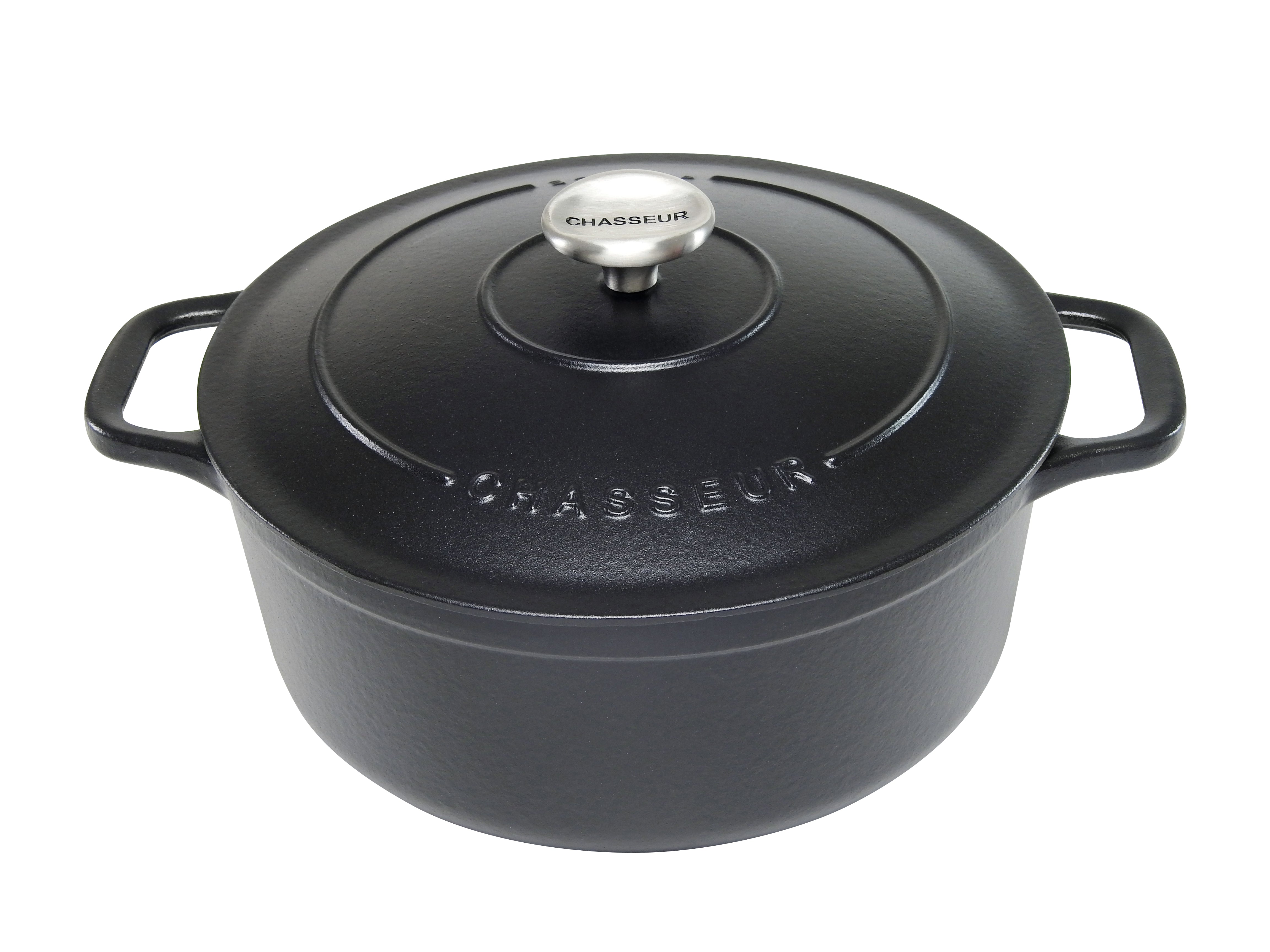 Chasseur Round French Oven 20cm / 2.5 Litre - black