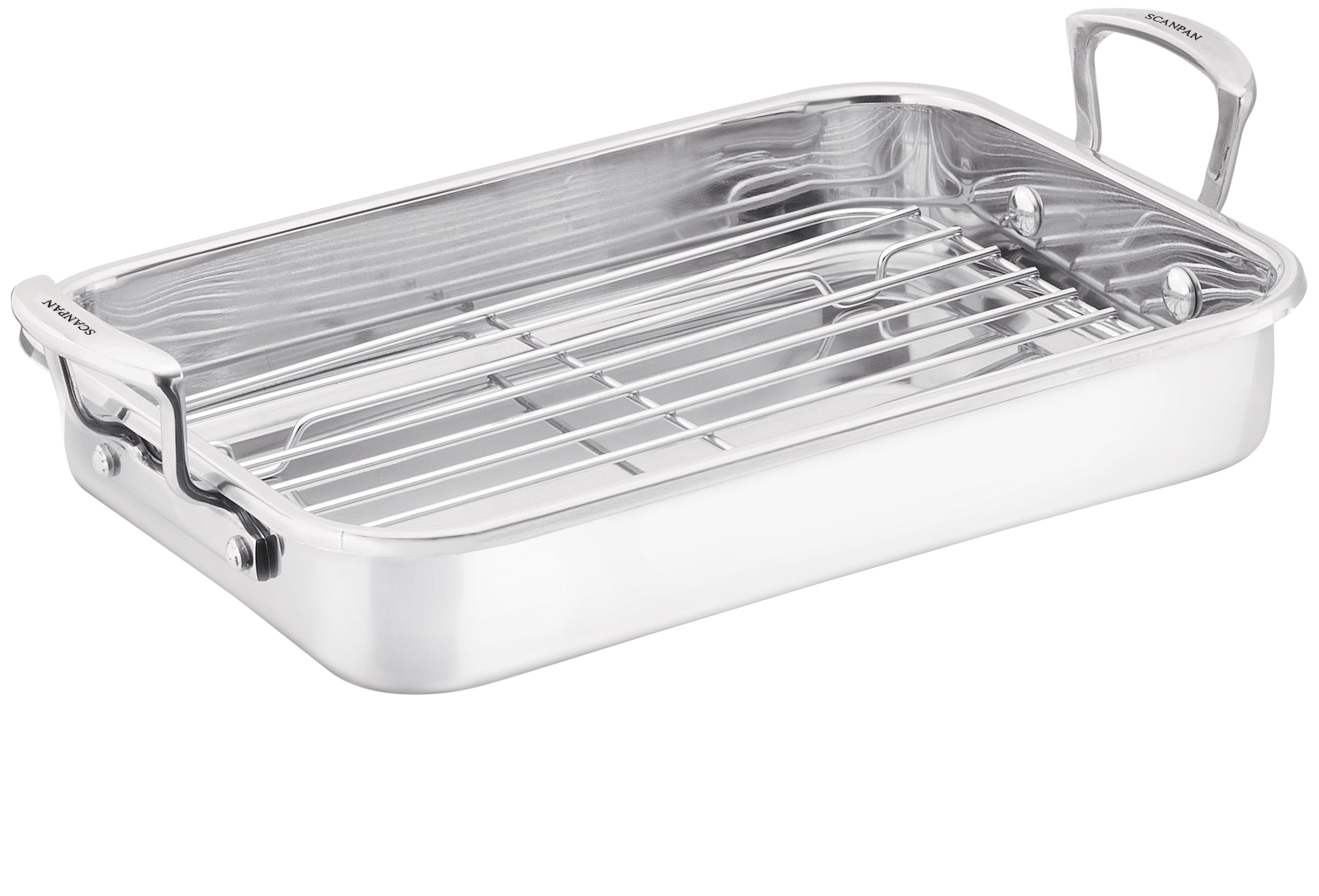 Scanpan Impact Roasting Pan with Rack 42cm x 26cm