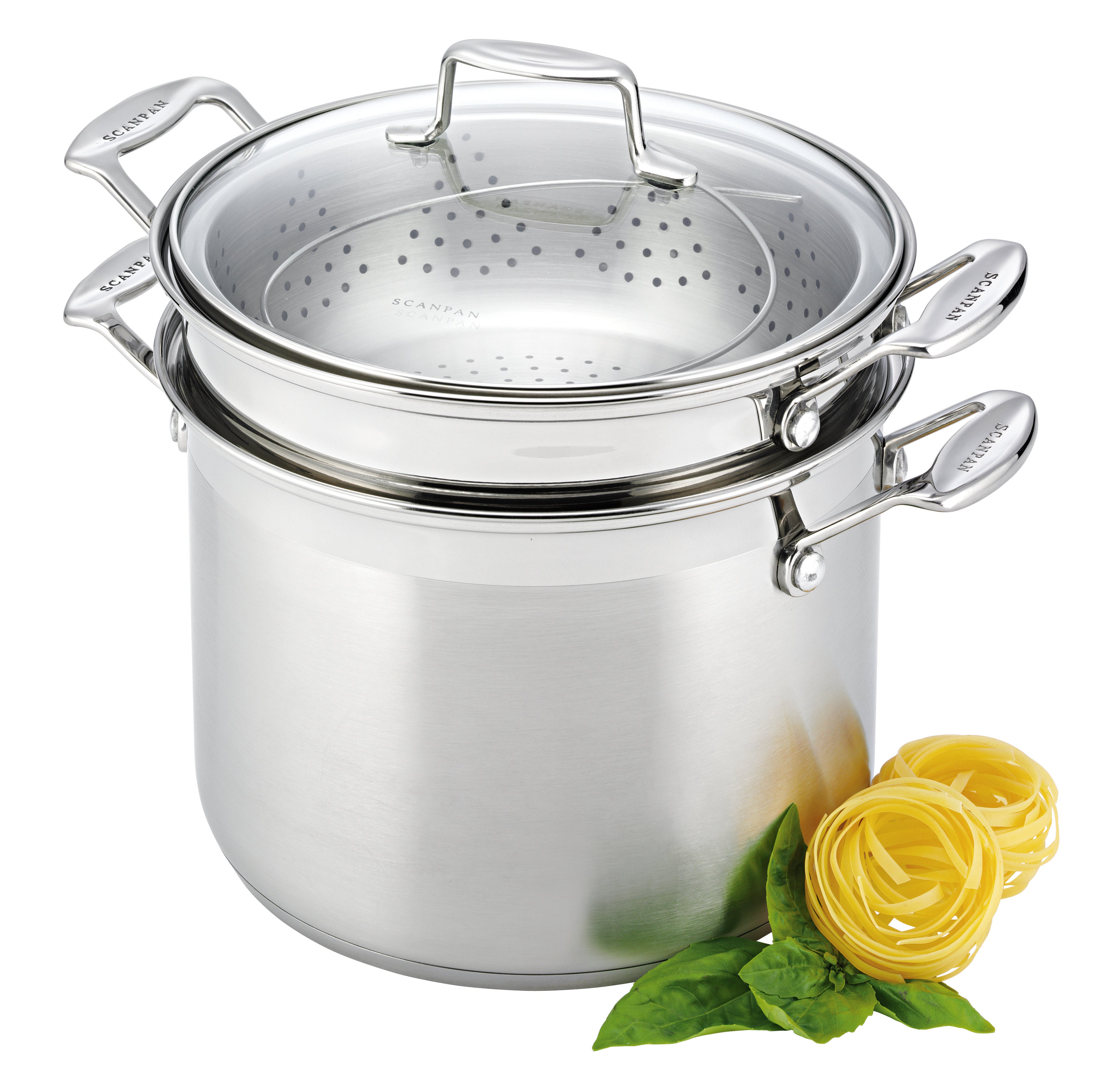 Scanpan Impact 3pc Stainless Steel Multi Pot Set Stockpot 24cm
