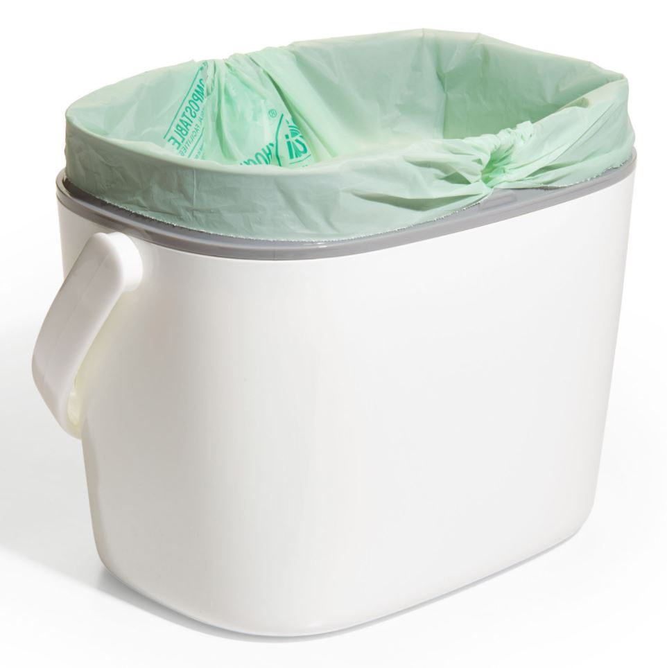 OXO Good Grips Easy Clean Compost Bin 6.62 Litre - White