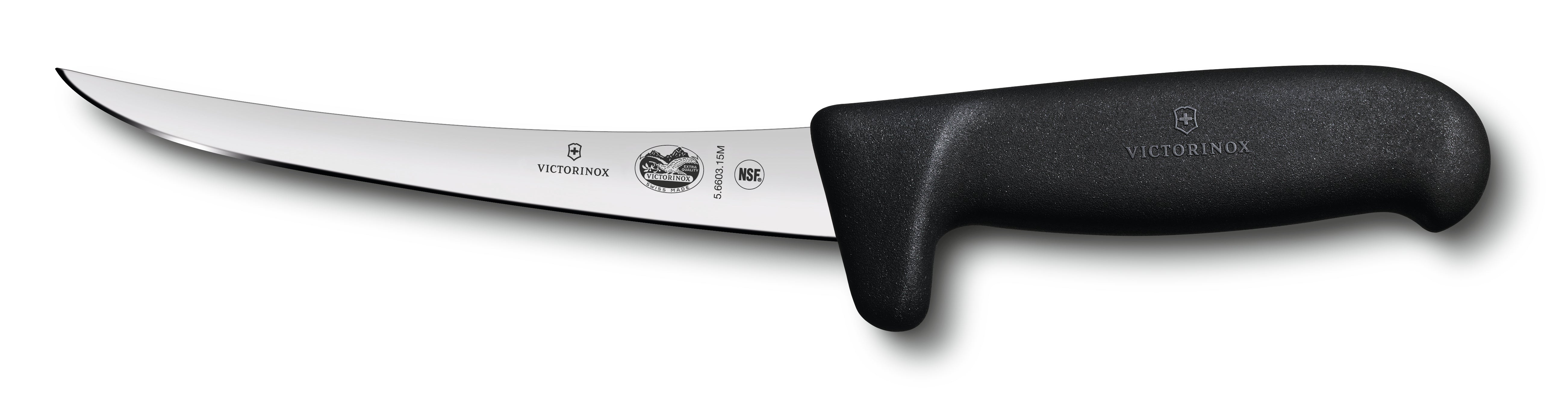 Victorinox Fibrox Boning Knife 15 cm Curved Safety Grip Narrow Blade