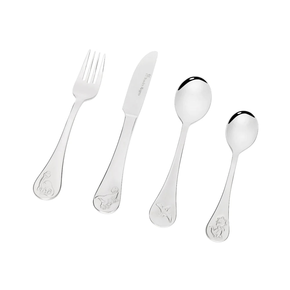 Stanley Rogers Children's 4 Piece Cutlery Set - Dinosaurs