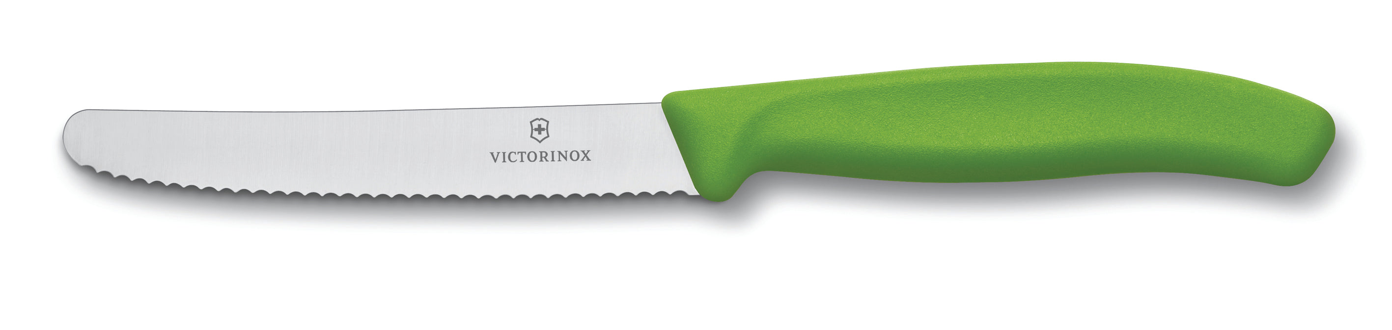 Victorinox Classic Serrated Steak & Tomato Knife 11cm - Green