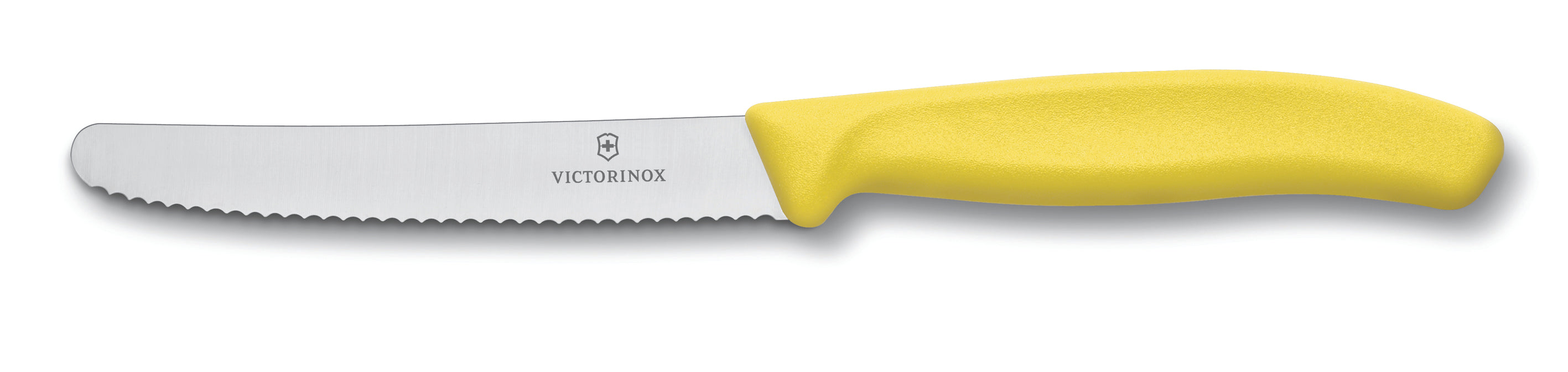 Victorinox Classic Serrated Steak & Tomato Knife 11cm - Yellow
