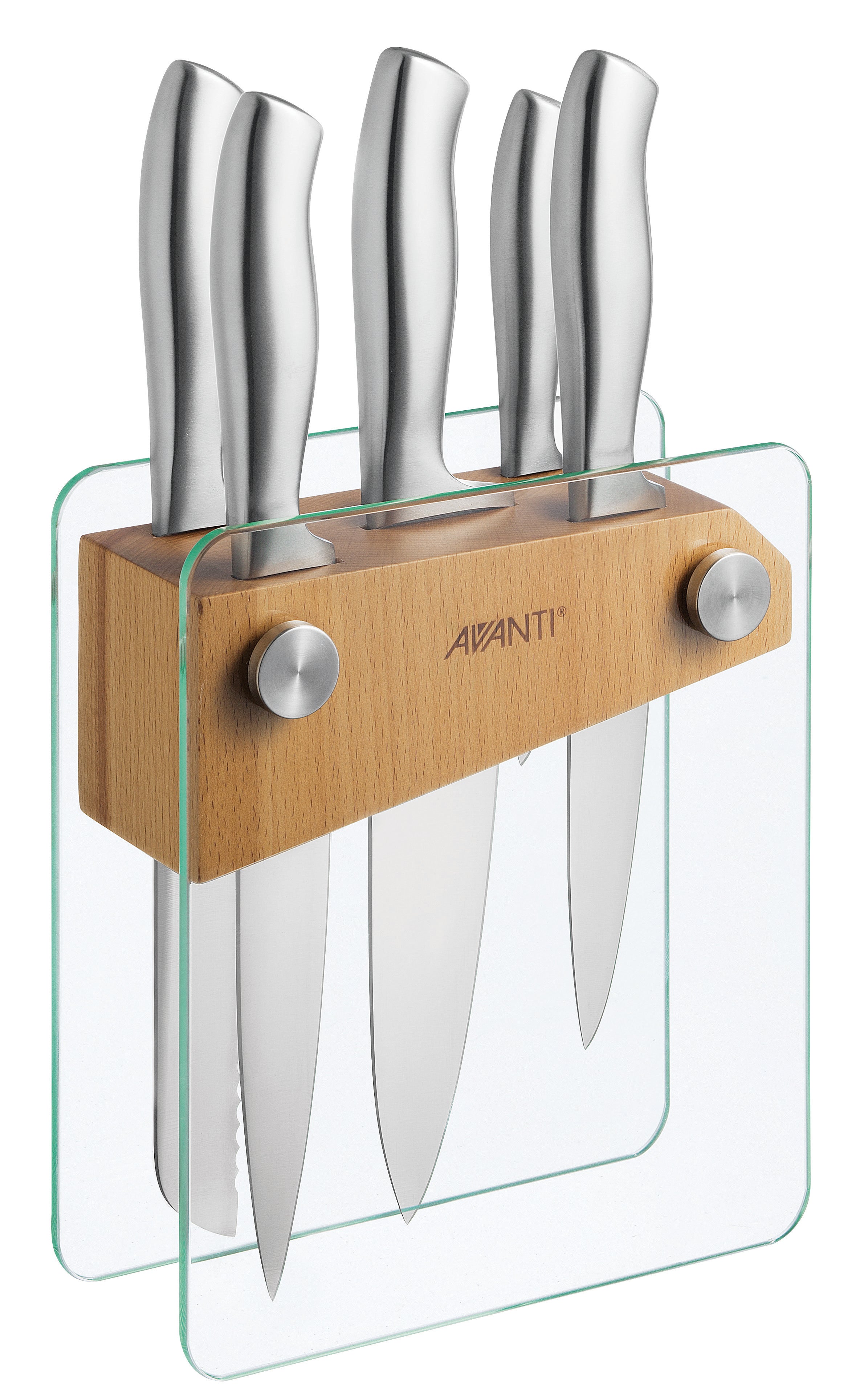 Avanti Tempo 6 Piece Knife Block Set