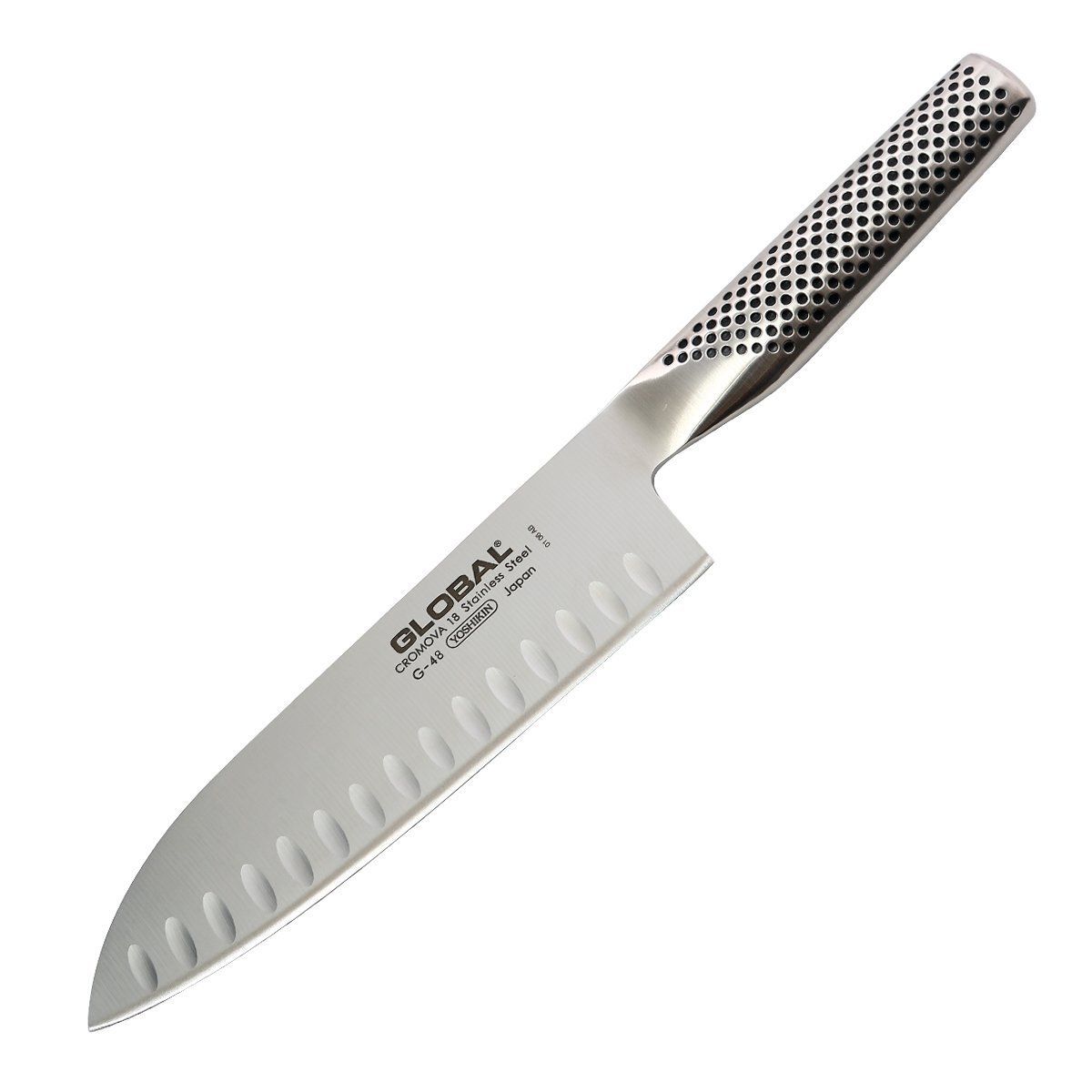 Global G-80 Santoku Knife Fluted 18cm