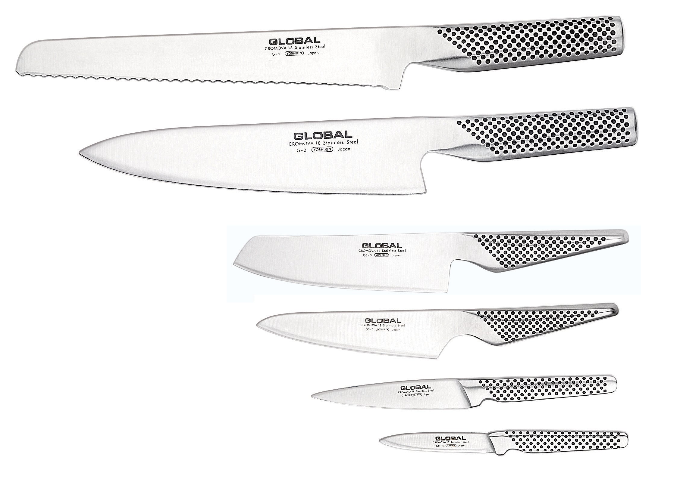 Global Synergy 7 Piece Knife Block Set