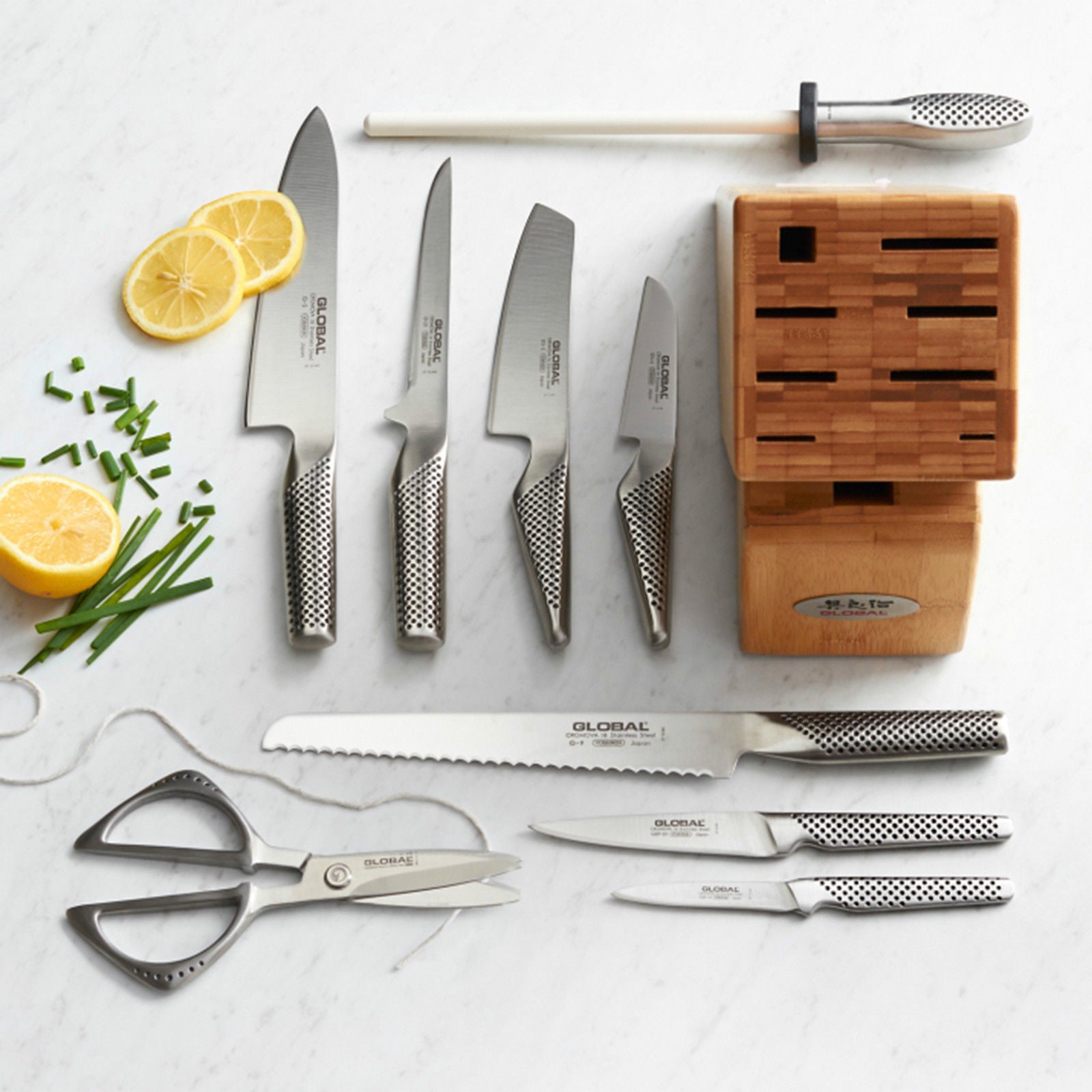 Global Takashi 10 Piece Knife Block Set