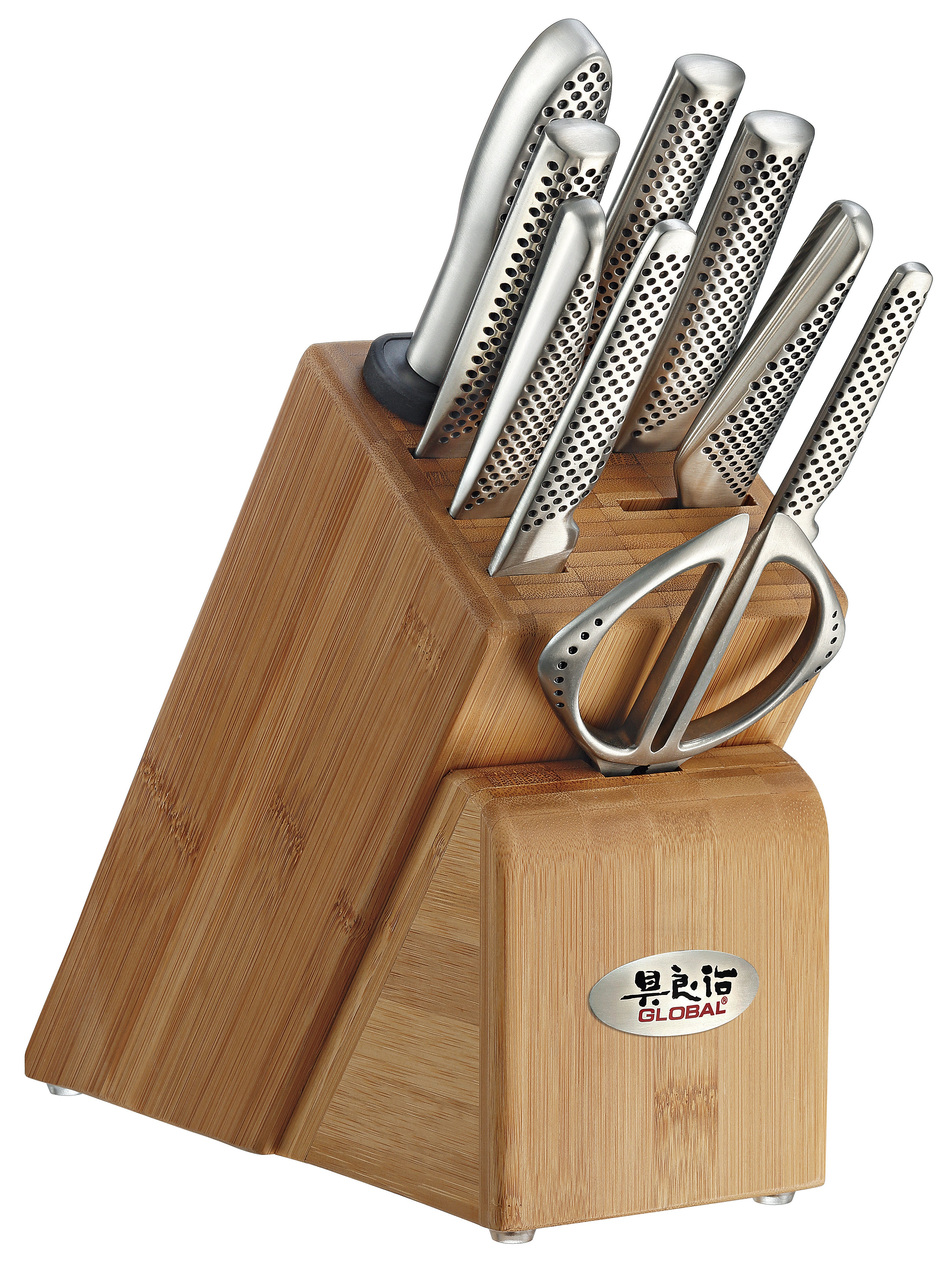 Global Takashi 10 Piece Knife Block Set