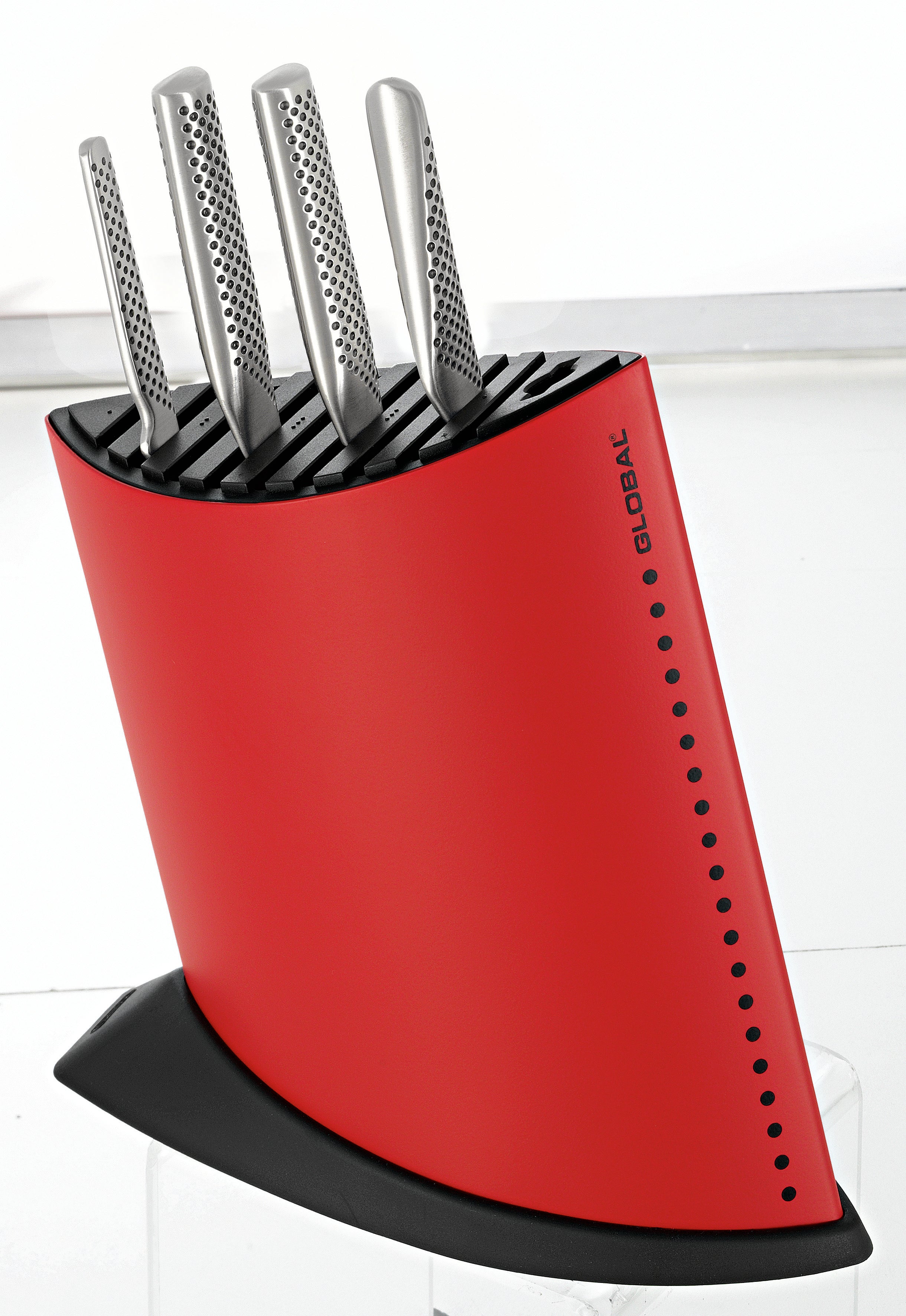 Global Ship Shape Knife Block - Red