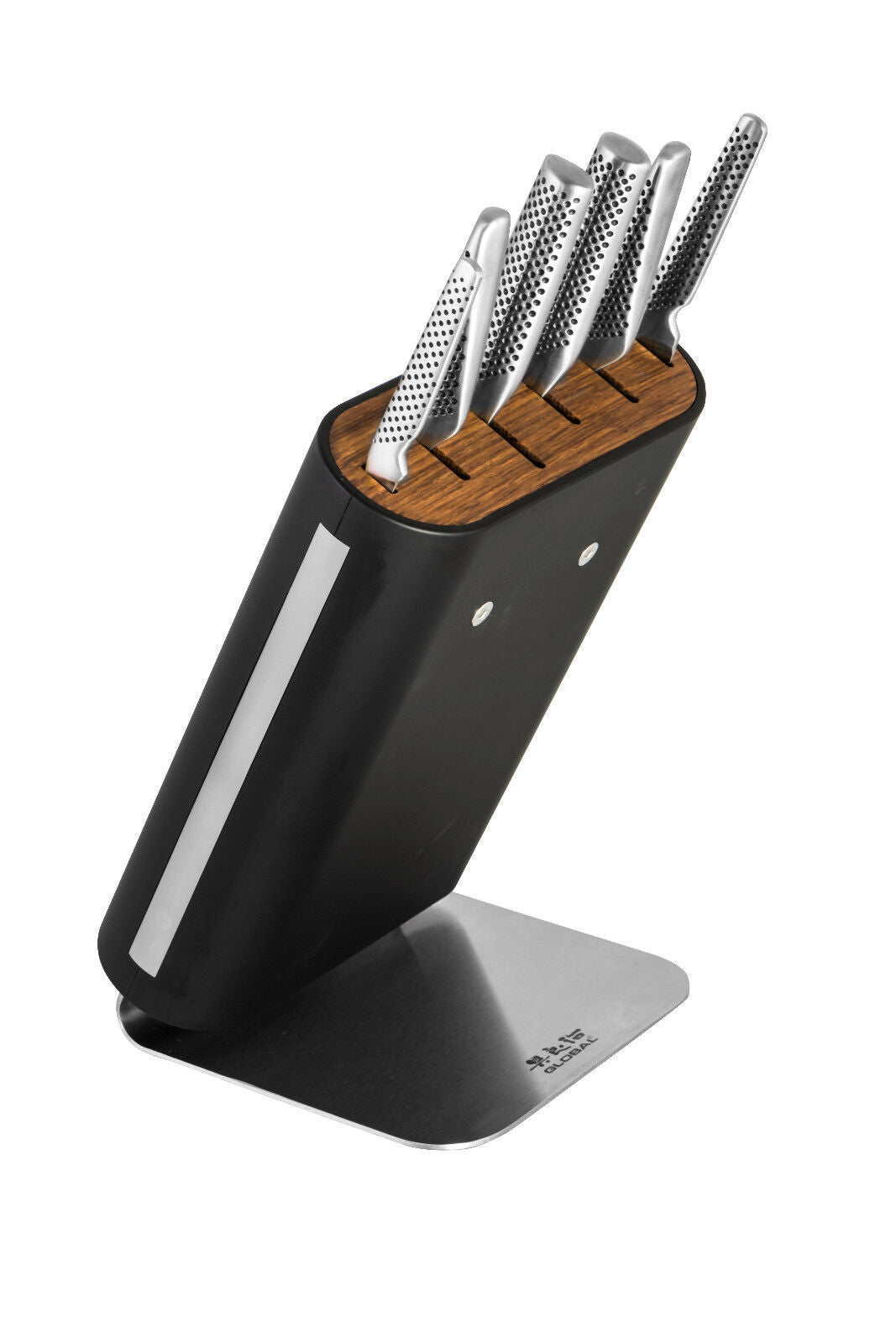 Global Hiro 7 Piece Knife Block Set - Black