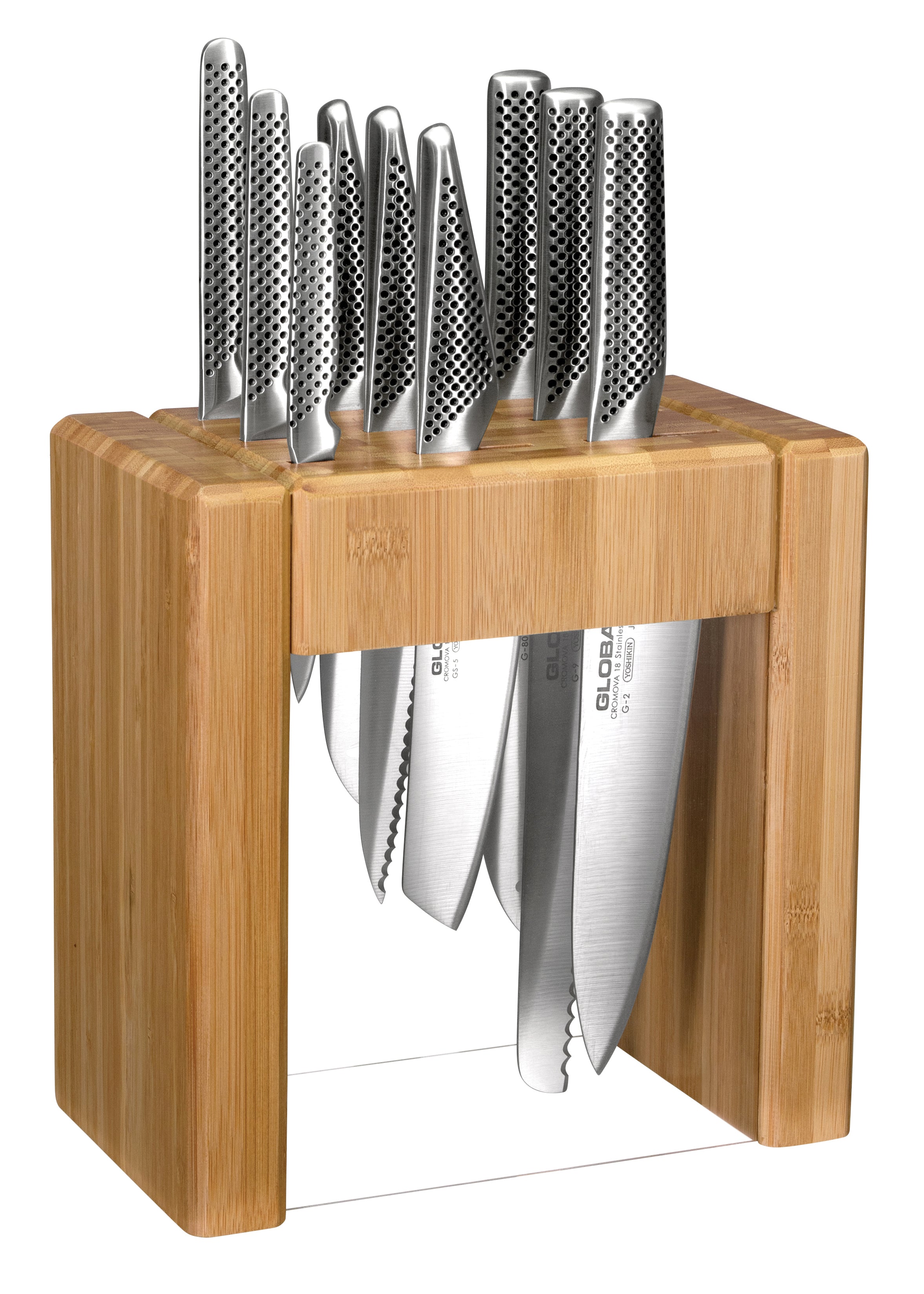 Global Ikasu 10 Piece Knife Block Set