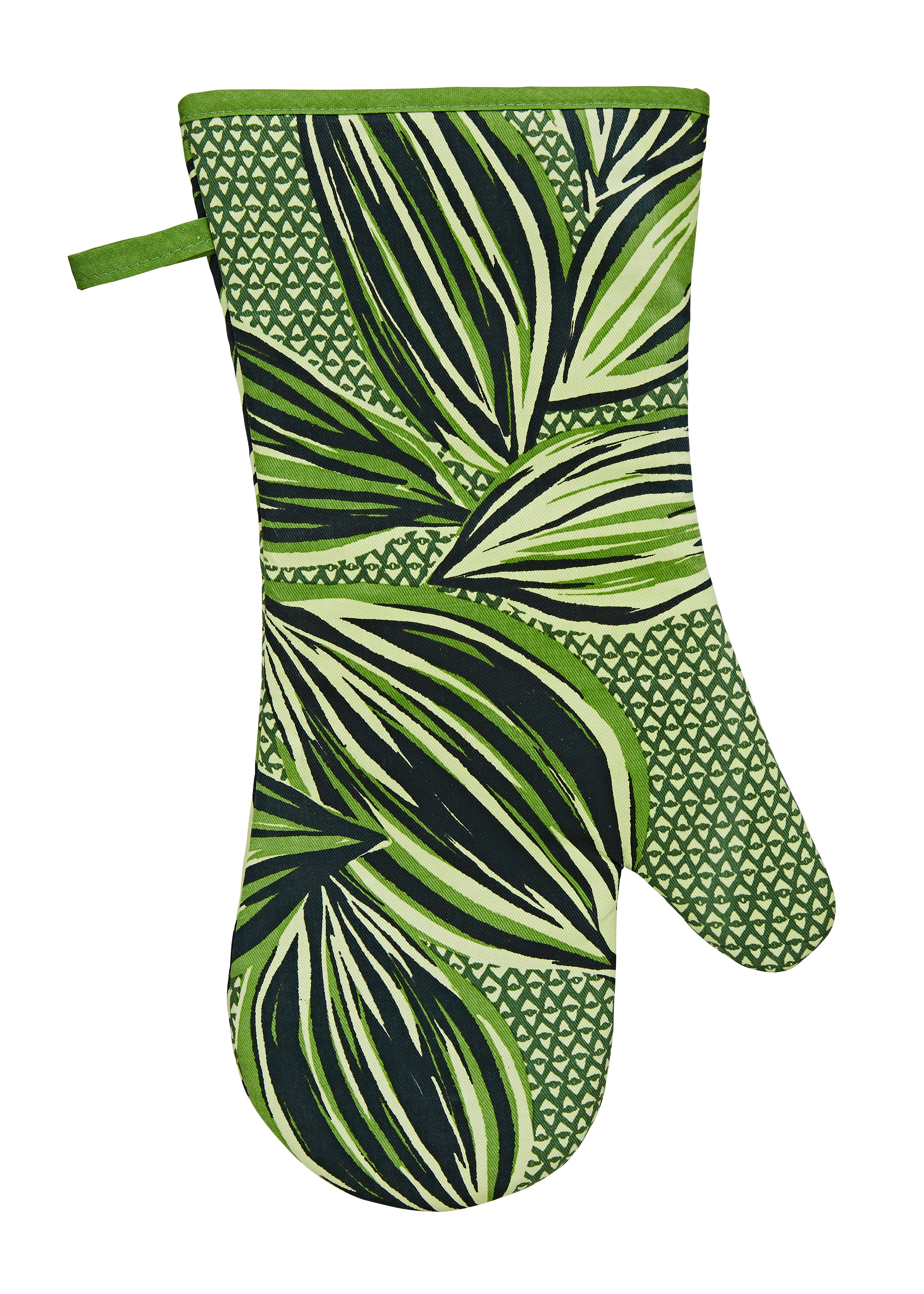 Ulster Weaver Geo Green Oven Glove