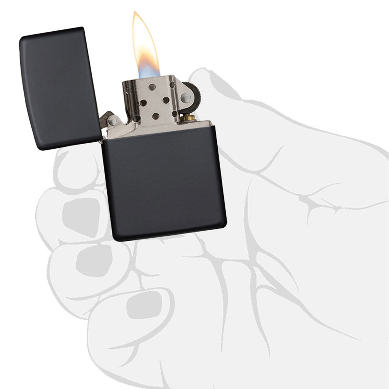 Zippo Lighter Black Matte 218