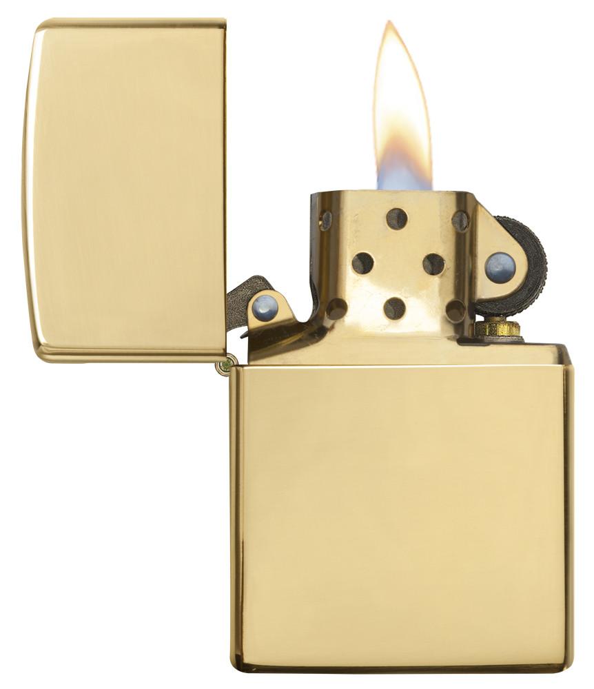 Zippo Lighter "High Polish Brass" 254B Gold