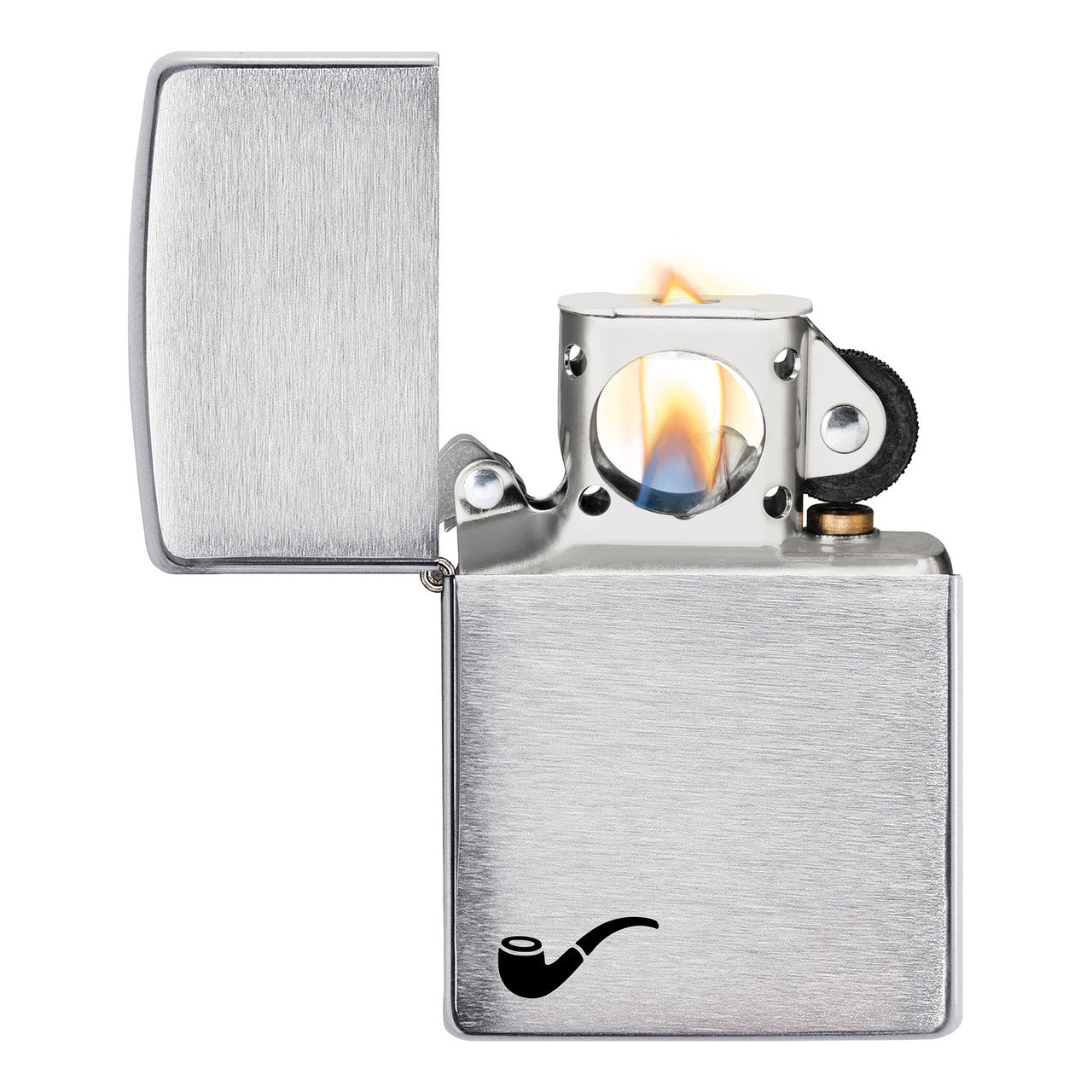 Zippo Windproof Lighter Pipe Brushed Chrome