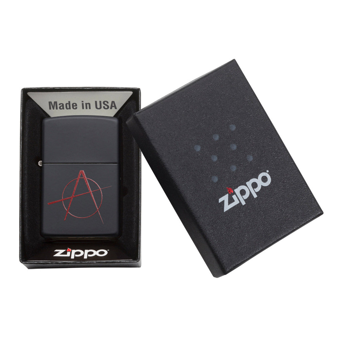 Zippo Windproof Lighter Anarchy Black Matte