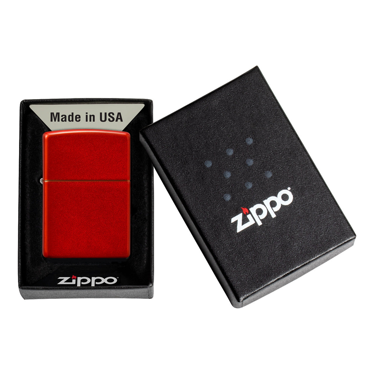 Zippo Lighter Metallic Red Matte