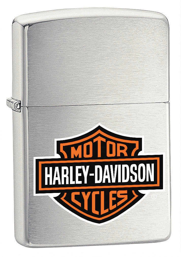 Zippo Windproof Lighter Harley Davidson Brushed Chrome