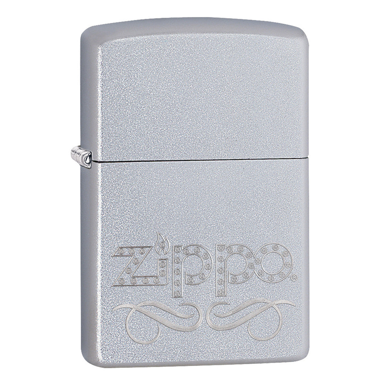 Zippo Windproof Lighter Scroll Satin Chrome