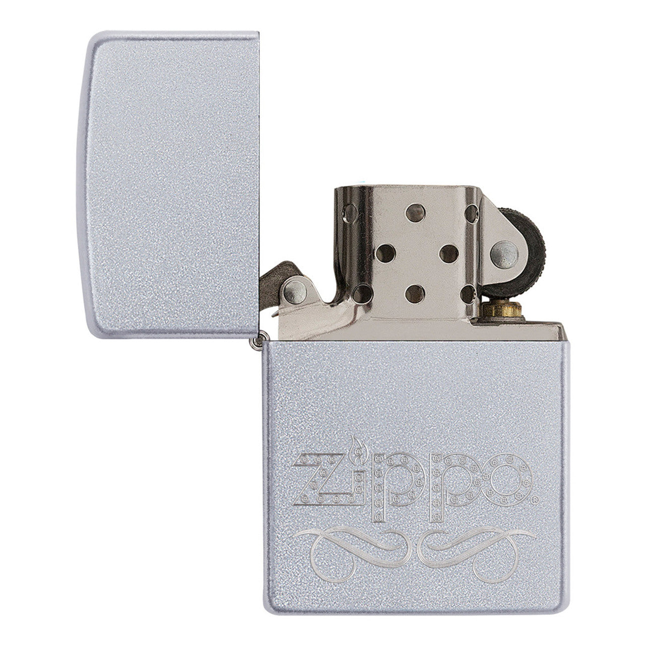 Zippo Windproof Lighter Scroll Satin Chrome