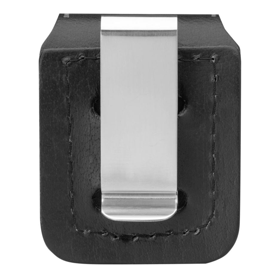 Zippo Black Leather Pouch with Clip
