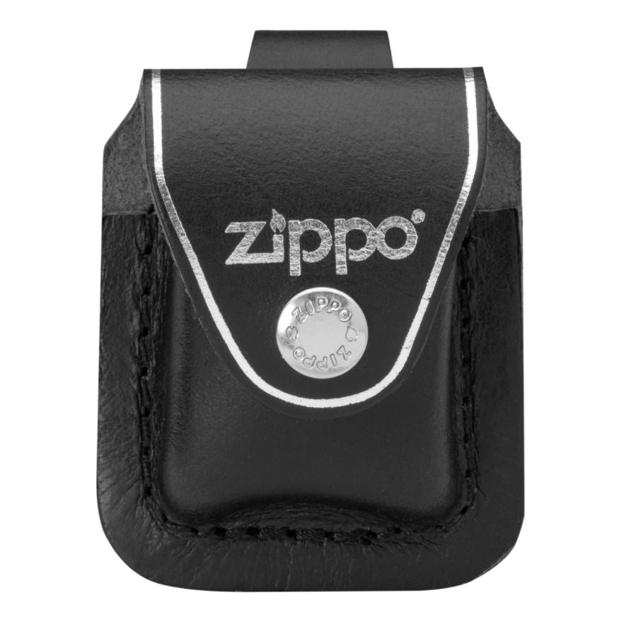 Zippo Black Leather Pouch with Loop