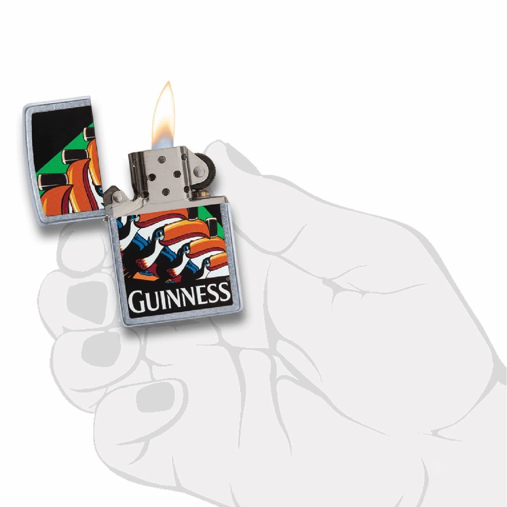 ZIPPO Windproof Lighter Guinness Street Chrome