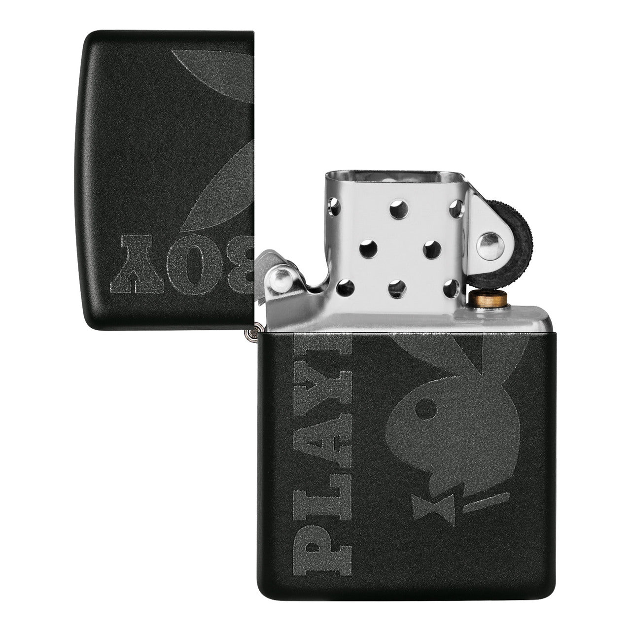 Zippo Windproof Lighter Playboy Logo Black Matte