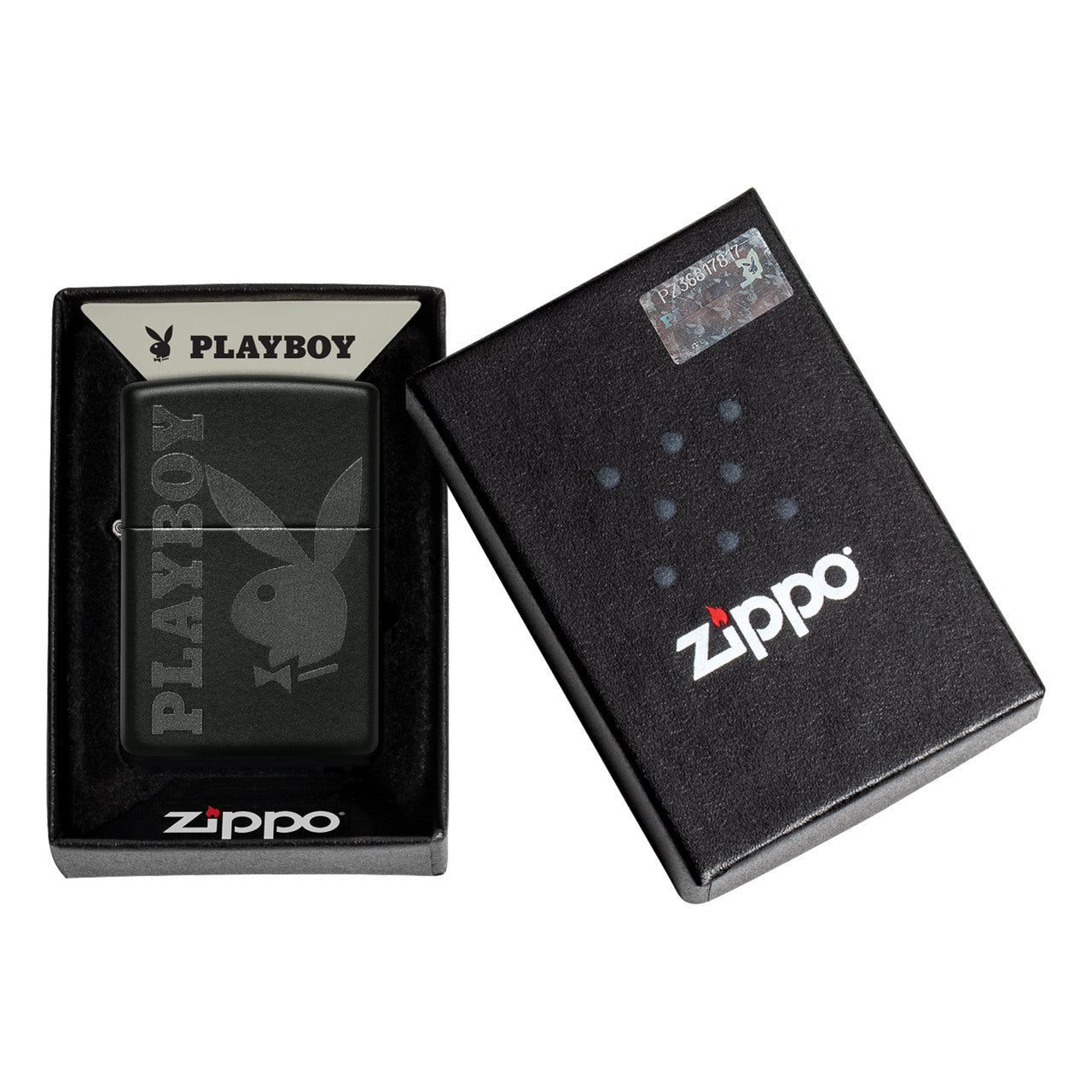 Zippo Windproof Lighter Playboy Logo Black Matte