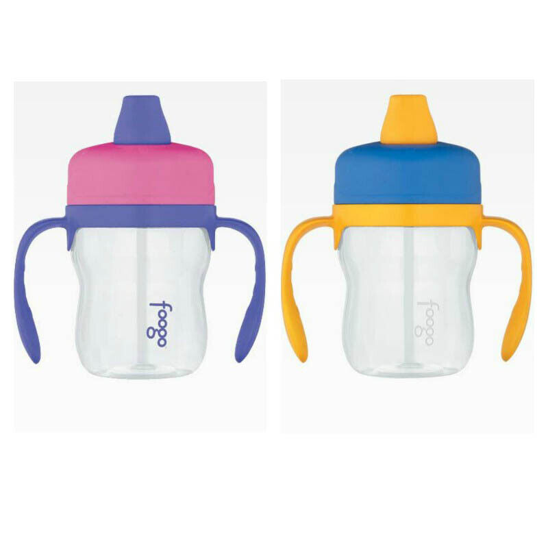 Thermos Foogo BPA Free Soft Spout Tritan Plastic Sippy Cup w/ Handles 235ml