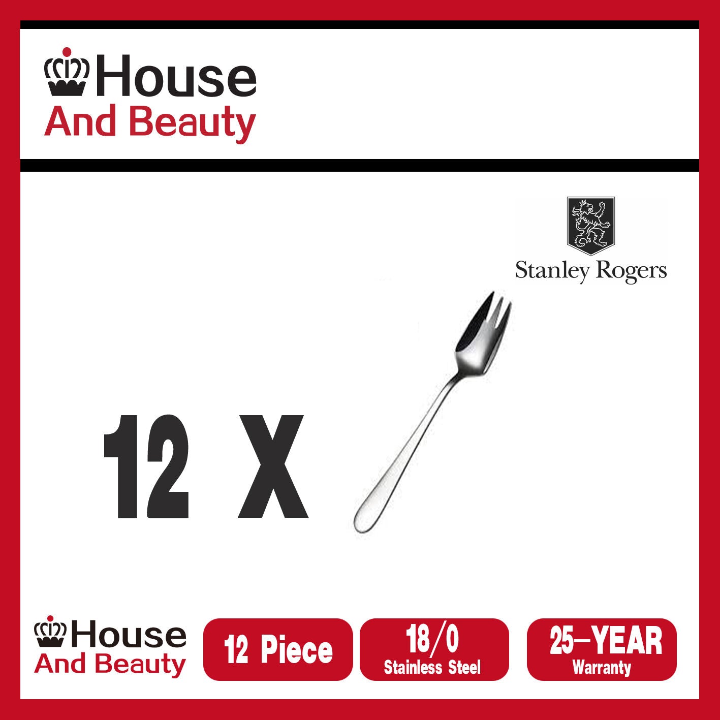 Stanley Rogers Albany Buffet Fork Set of 12