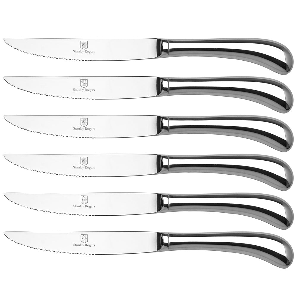 Stanley Rogers Pistol Grip 6 Piece Steak Knife Set