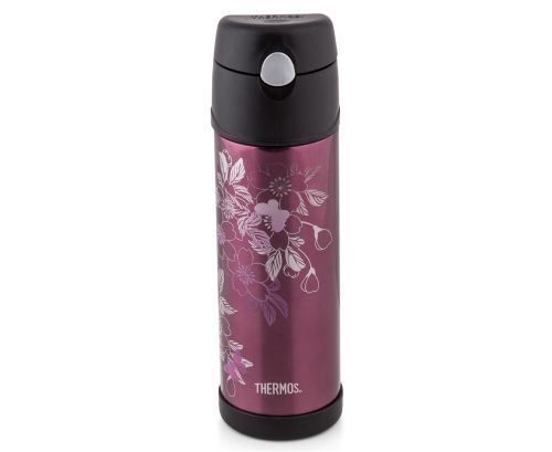 Thermos Vacuum Insulated Hydration Bottle 530ml Floral Magenta