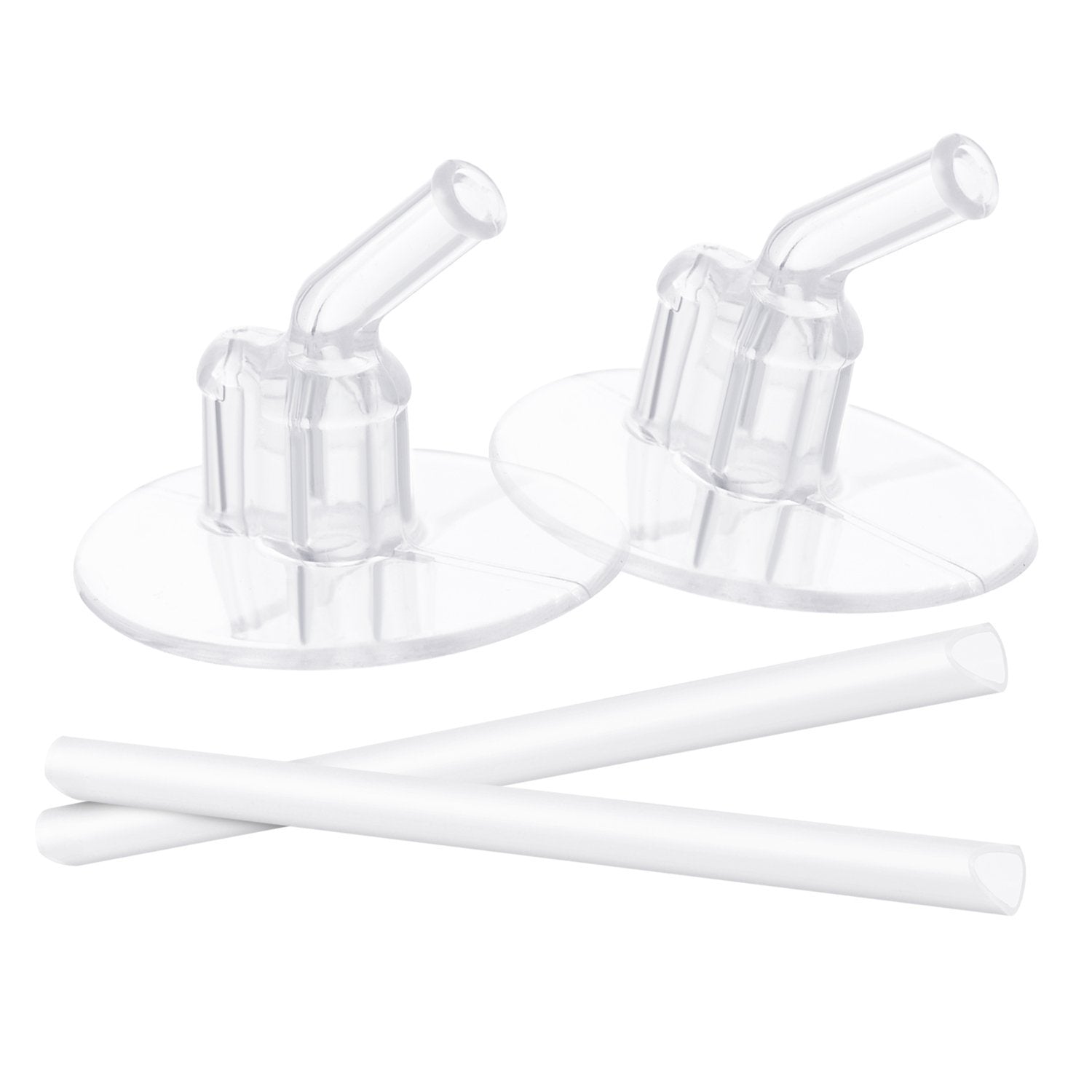 Thermos Funtainer 2 Replacement Straws & Mouthpieces Set for Lids w/ Carry Loop