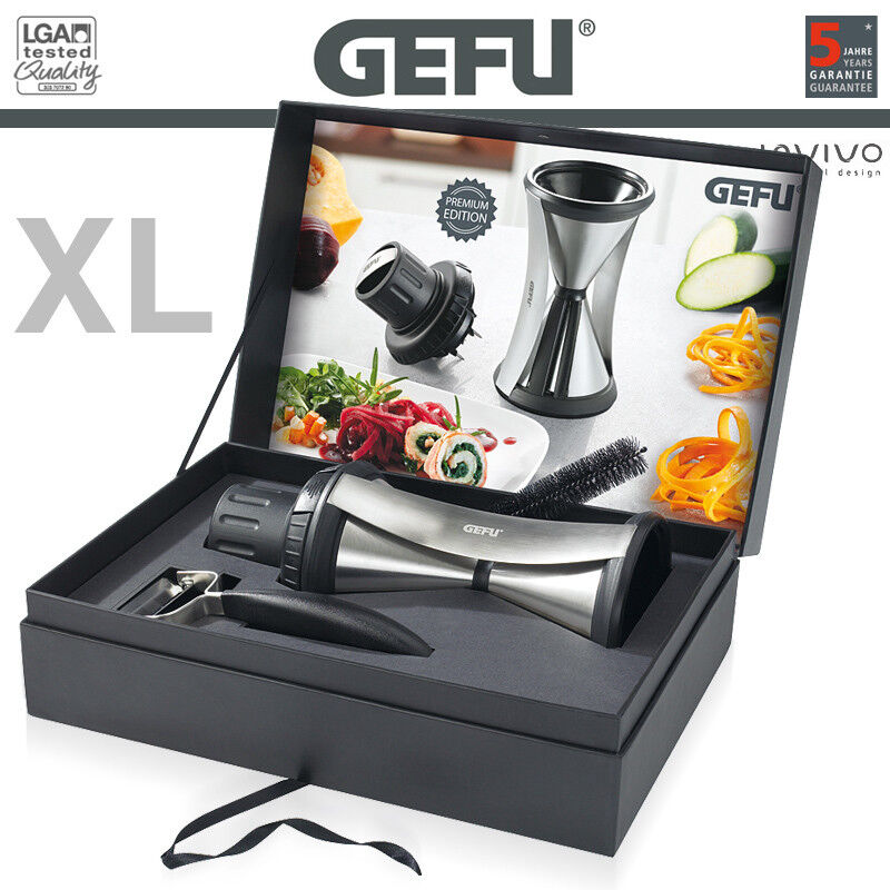Gefu Spirelli XL Spiral Slicer with Guard and Peeler Gift Set