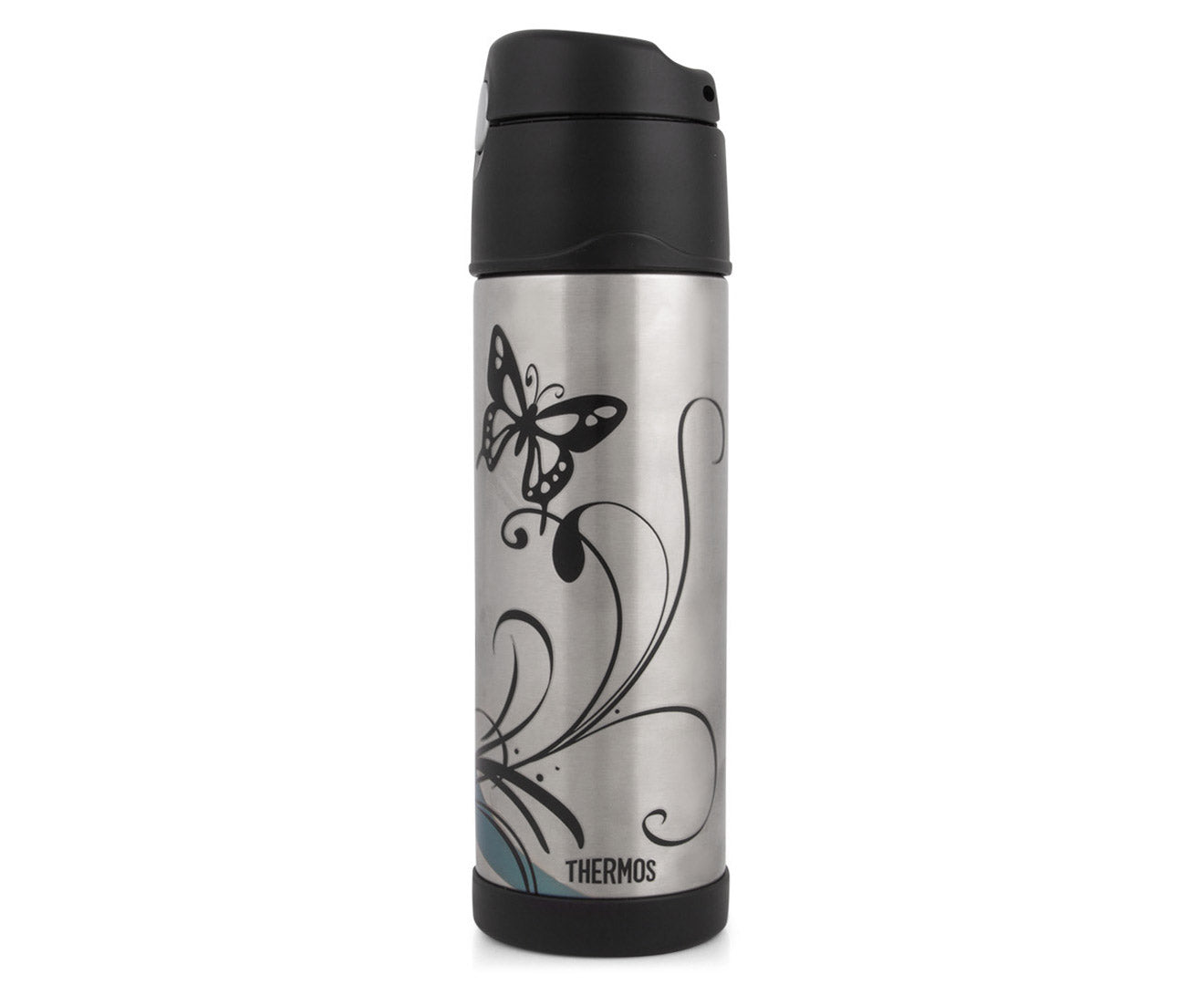 Thermos S/Steel Vacuum Insulated Hydration Drink Bottle 530ml Butterfly